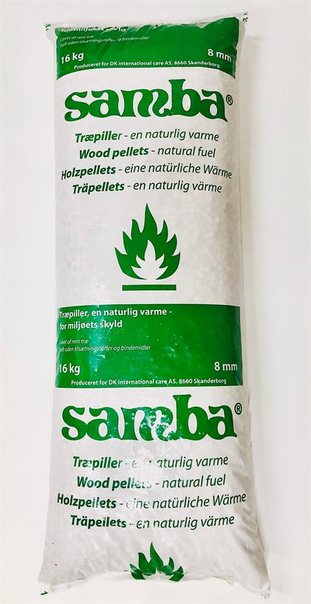 8 mm Samba træpiller 16/832 kg 